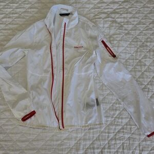 Marmot White and Red Lightweight Jacket